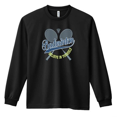 日本正品BELIEVE IN YOURSELF原创男女青少年羽毛球服长袖25年秋