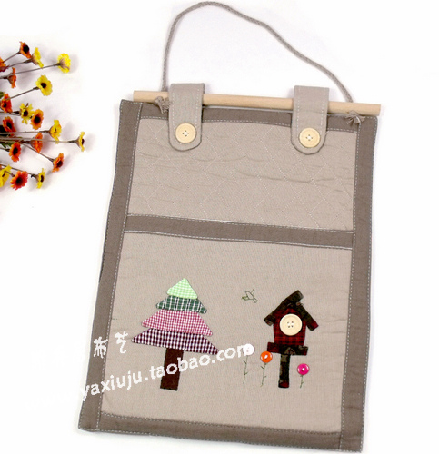 《皇冠信誉》外贸卡通布艺挂袋/收纳袋/杂物袋/单兜/包邮