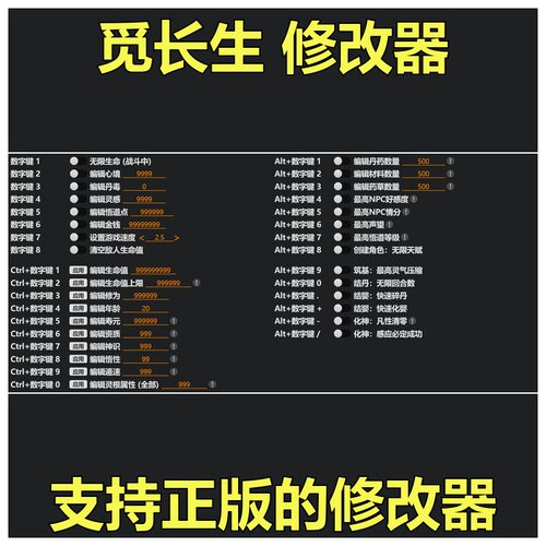 非游戏 支持正版 《觅长生》Mi Chang Sheng 修改器 可包更新