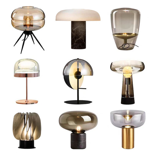 玻璃客厅卧室现代简约轻奢台灯