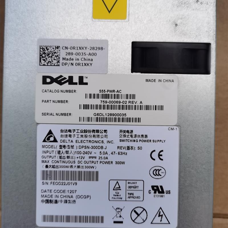 DELL Force10 S Series S55电源交换机DPSN-300DB J R1XKY 300W