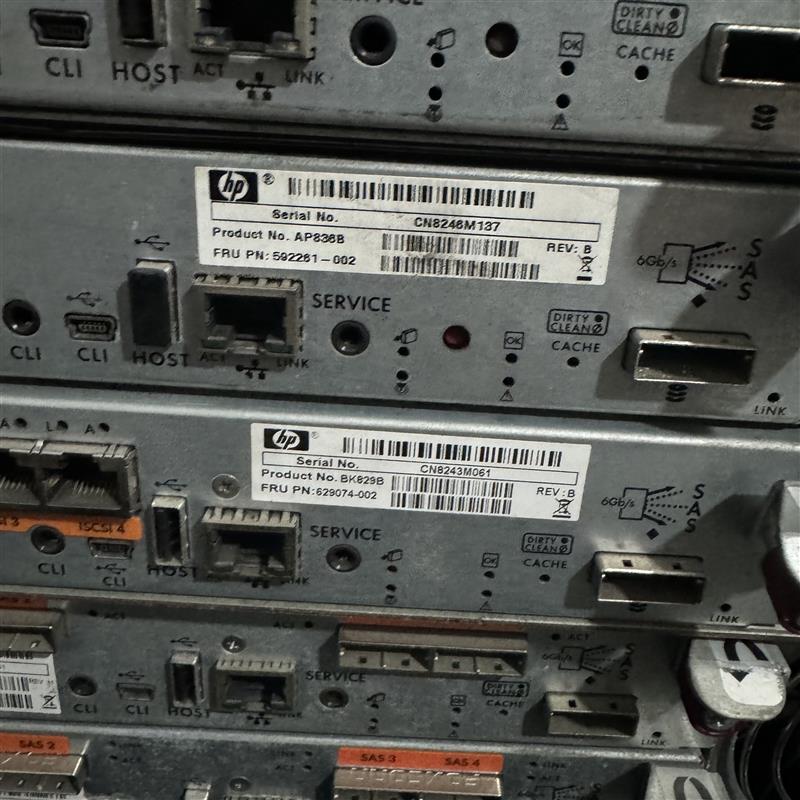 HP P2000G3 MSA光纤控制器 AP836A 592261-001 AP836B 592261-002