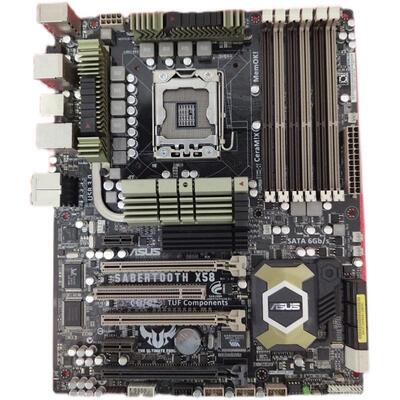 ASUS/华硕 剑齿虎 X58主板 SABERTOOTH X58 66针 L5639 x5650好用