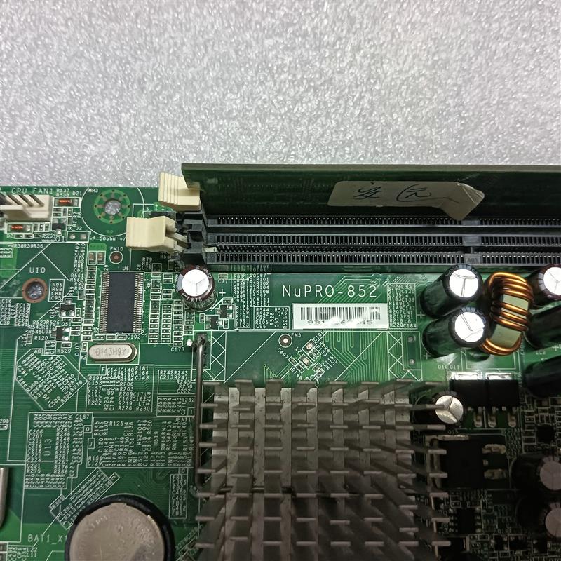 凌华 NuPRO-852 工控主板 NuPRO-852LV 配CPU内存风扇