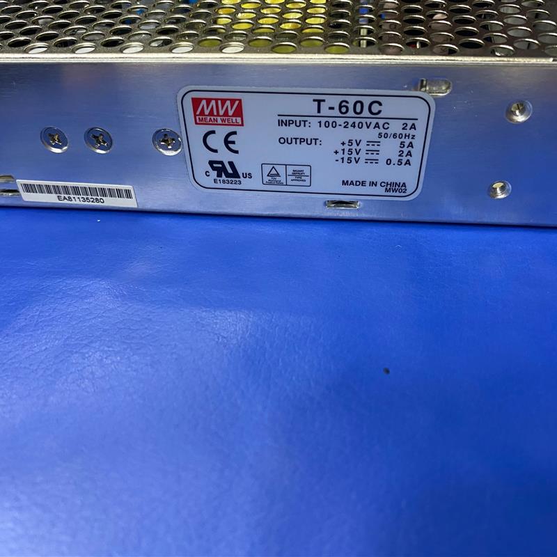 台湾明纬伊之密注塑机盟立电脑明伟开关电源T-60C电源盒 电源板,