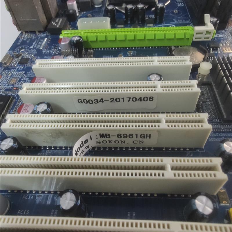 SOKON 硕控主板MB-6961GH 5条PCI槽成色新