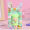 Green cute girl pen holder material bag