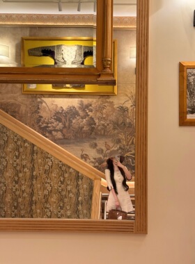 POET WONG【世家甜心】中古b*br 含羊毛连衣裙呢裙可翻袖口格纹裙