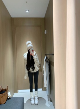 POET WONG【冬日暖搭】舒适保暖 双面绒绒小脚裤含羊毛加绒连裤袜