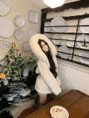 环保貂貂 POET 超大真狐狸毛领年轻皮草 双版 本 WONG 初雪降临