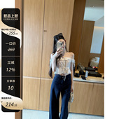 百分百纯棉松弛质感直筒百搭高级感牛仔裤 显瘦窄板 直腿原牛