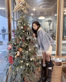 好韩好韩～ 九折叠加满减 两色环保拼接皮草毛毛外套厚