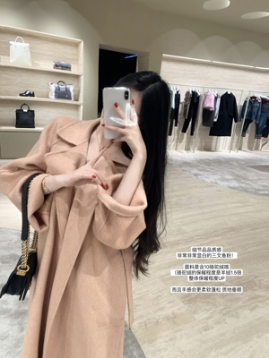 年度大衣质感羊毛双面呢外套厚实