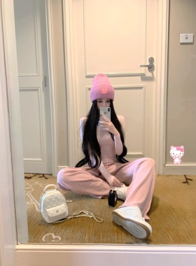 POET WONG【糯糯华夫格】超好穿A*lo神裤 定制垂垂显瘦休闲直筒裤