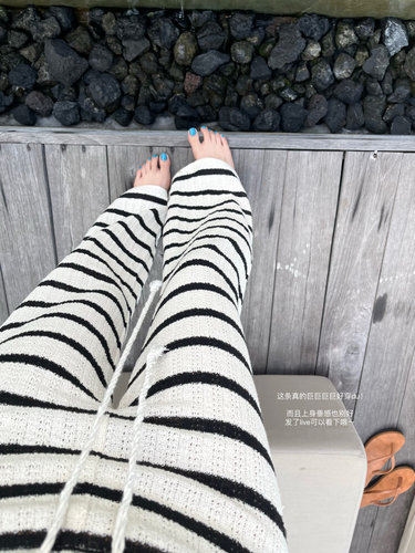 POET WONG【巨巨巨好穿!!】松弛Buff 按头安利的条纹裤三分裤独家