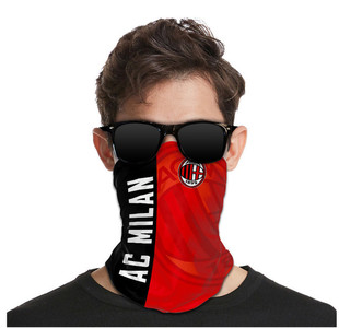 足球头巾百变魔术AC米兰巴萨皇马巴黎球迷周边骑行围脖脖套面罩