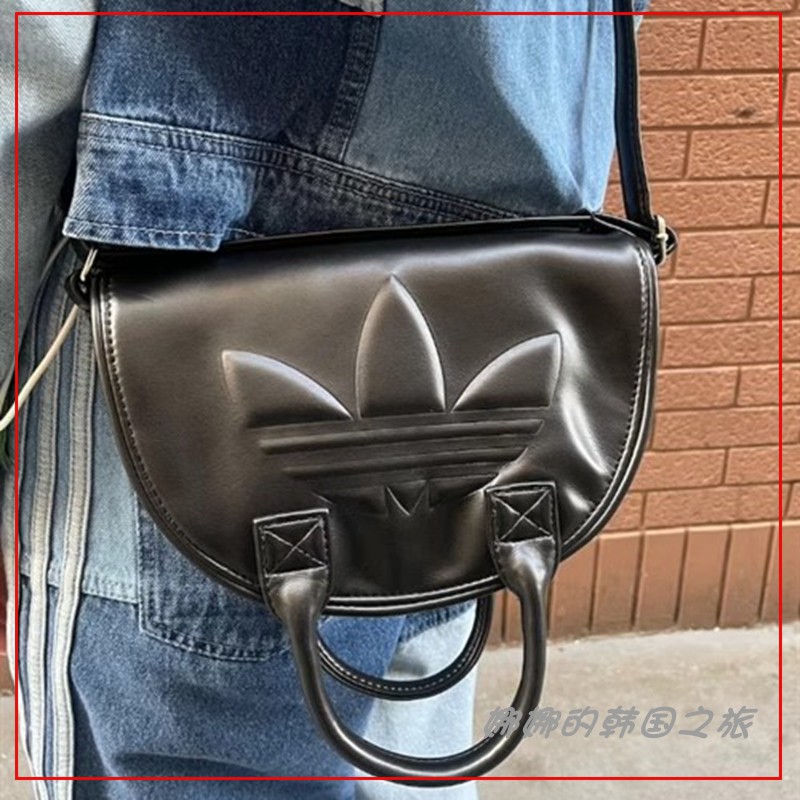 韩国代购Adidas/阿迪达斯三叶草女子挎包单肩包休闲手提包IT7378