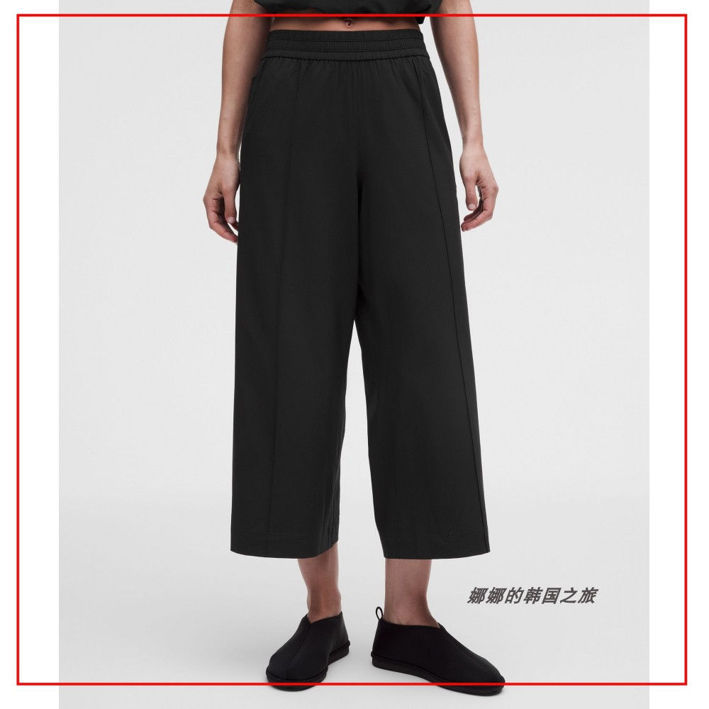 韩国代购lululemon Breezy时尚休闲日常中腰短款七分裤子LW5IJ8S图片