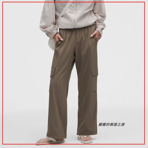 韩国代购lululemon露露乐蒙Breezily 女士高腰休闲工装裤LW5JH7A