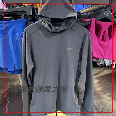 代购ARC'TERYX/始祖鸟Motus AR Hoody 男士速干连帽长袖T恤 27950