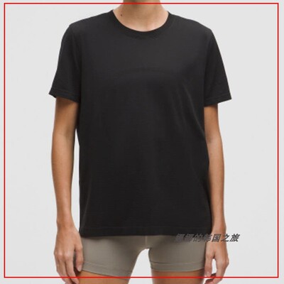 韩国代购lululemon露露乐蒙Relaxed宽松版运动短袖休闲T恤LW3JE8S