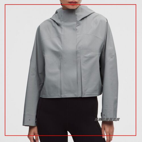 韩国代购lululemon Rain Chaser女士运动夹克防风拒水外套LW4CM7S