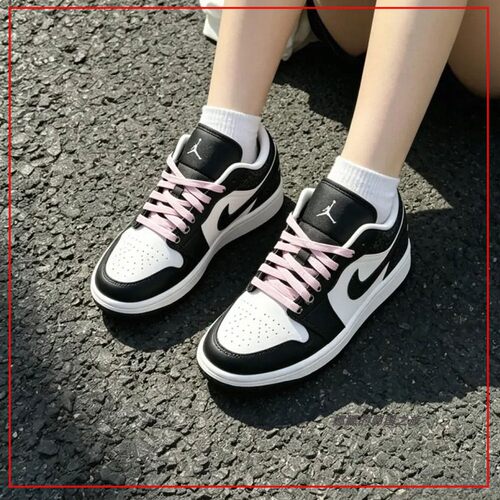 韩国代购Nike AIR JORDAN 1 AJ1黑白粉乔1复古板篮球鞋II0595-001