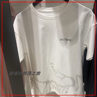 韩国代购ARC'TERYX/始祖鸟Envoy Birdmark女透气棉质休闲短袖6586