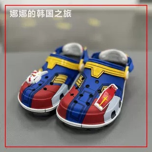 韩国代购Crocs洞洞鞋卡骆驰经典高达特林儿童款沙滩鞋拖鞋210129