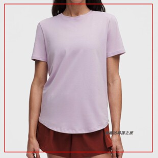 韩国代购lululemon露露乐蒙Love 女士短袖休闲百搭圆领T恤LW3EPFS