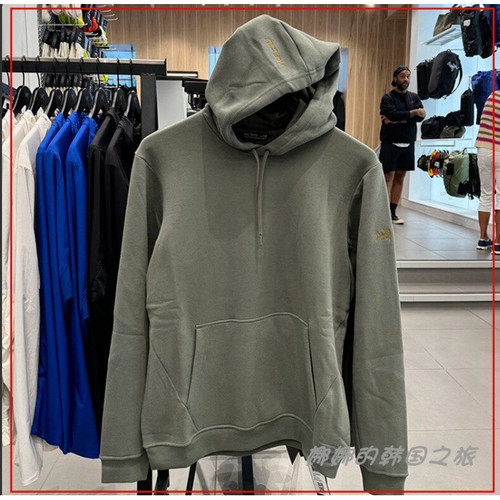 ARC'TERYX始祖鸟EMBLEM FLEECE HDY男抓绒保暖连帽卫衣X000005824