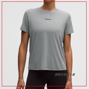 韩国代购lululemon露露乐蒙Jersey 女运动休闲轻薄短袖T恤LW3KMGS