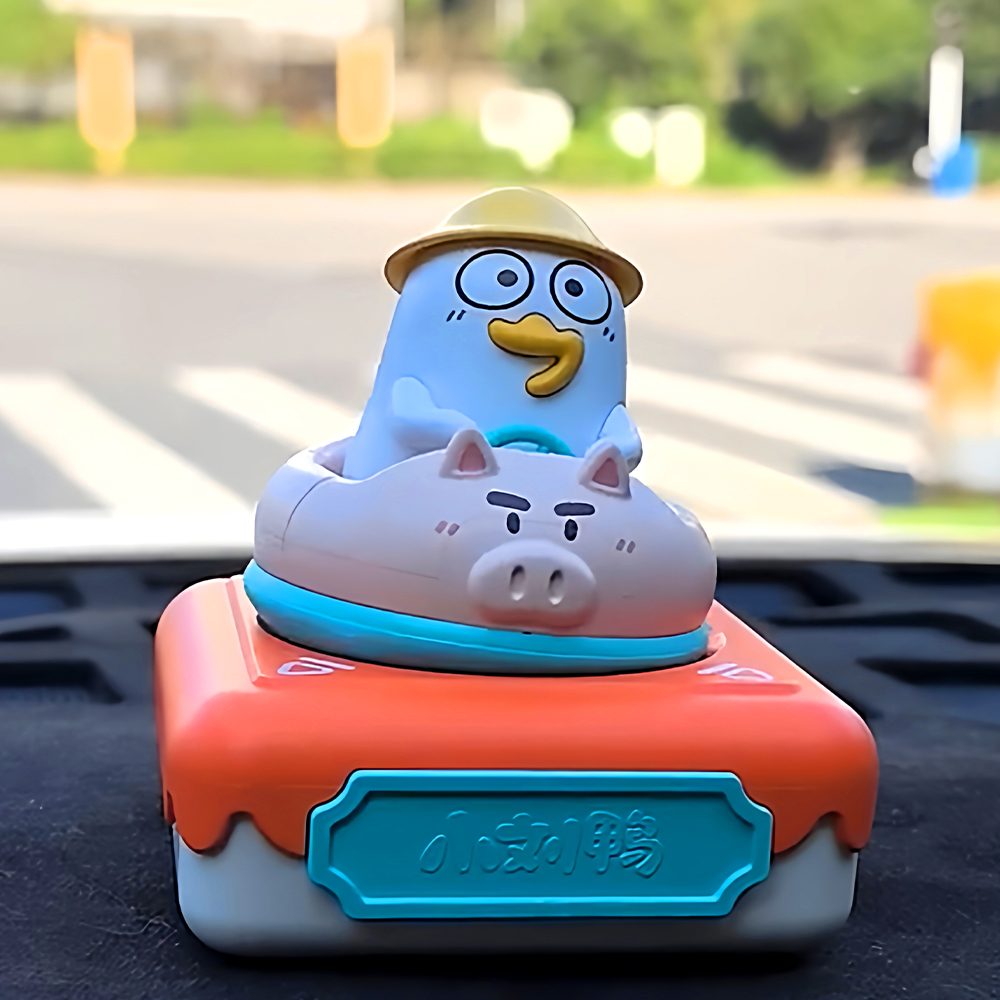 太阳能摇头小刘鸭汽车摆件