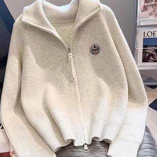 针织开衫毛衣外套女装秋装春秋外穿2024新款爆款欧货宽松上衣