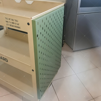 可定做洞洞板侧板金属置物架配件装饰收纳家政柜挂板磁吸适宜家用