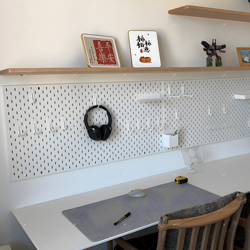 定制桌面洞洞板置物架配件装饰收纳家政柜铁质挂钩磁吸u适宜家用l