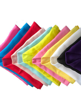 胶州秧歌丝巾雪纺方巾手帕舞蹈丝巾表演手绢风酥雨忆纱巾手纱飘逸