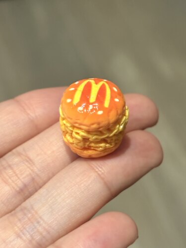 【仿真汉堡系列】迷你创意微缩m汉堡模型树脂摆件创意桌面装饰