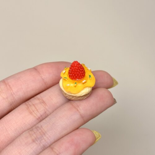 【蜂蜜草莓蛋糕】微缩食玩甜品树脂配件diy饰品创意桌面摆件