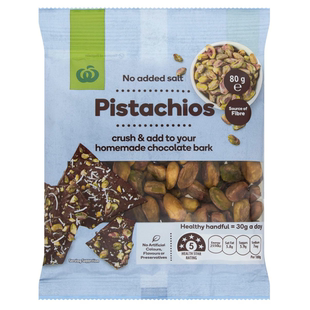 澳洲直邮 Woolworths 自营开心果可制巧克力脆片 Pistachios 80g
