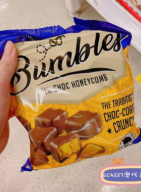 澳洲代购直邮 Menz蜂巢Honeycomb酥脆蜂蜜味大包巧克力超值装400g