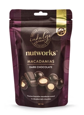 澳洲代购直邮 nutworks indulge 系列巧克力外衣混合坚果夏威夷果