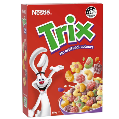 澳洲代购直邮Nestle雀巢 Trix Cereal 混合6种水果造型麦片 310g