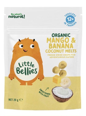 澳洲代购直邮 little bellies 宝宝零食健康酸奶溶溶豆 12+ 20g