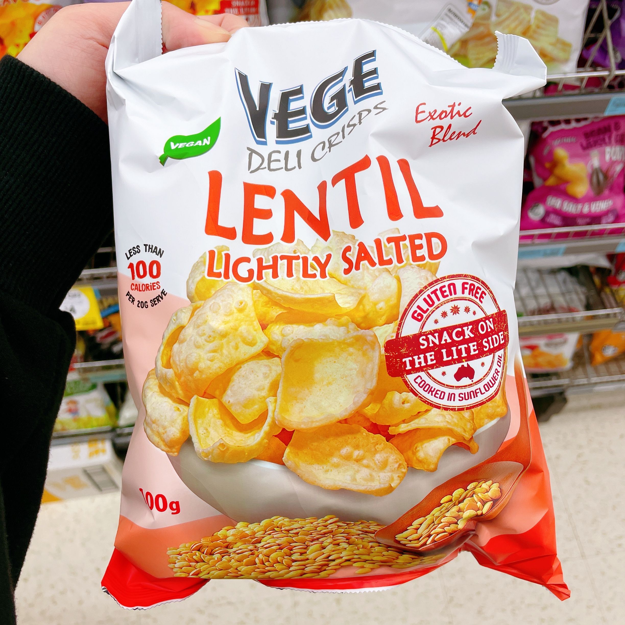 澳洲代购直邮vegechips扁豆片