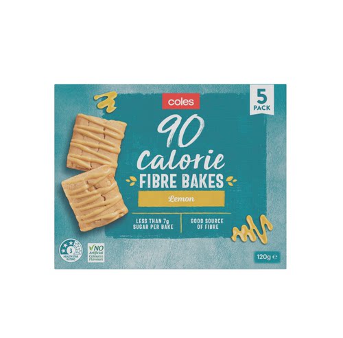 澳洲代购直邮Coles 90 Calorie Fibre Bakes高纤90卡路里巧克力棒
