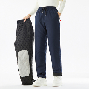 Winter Pants Men Casual Thick Wool Warm Jogger Cold-proof7XL