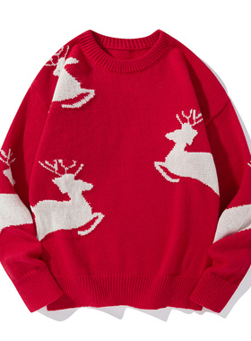 Winter Cashmere Sweater Men women Warm Deer Christmas Jumper