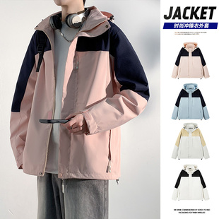 冲锋衣外套户外情侣工装夹克登山风衣 hiking jacket windbreaker