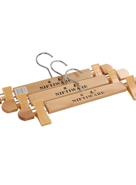 中泰裤架裤夹超市服装店家用日泰裤夹厚木头强夹力裤架裤夹10只装